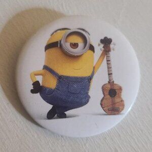 Minions Stuart Ukulele Music Lapel Pin Button - Despicable Me Movie Character